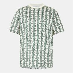 Lacoste Тениска Lacoste Men's All Over Print Mono T-Shirt - Lapland/Green