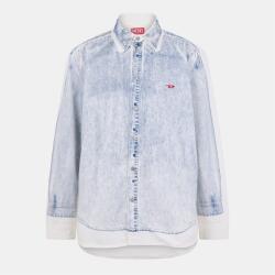 Diesel Риза Diesel Men's Long Sleeve Plain Shirt - Blue Denim