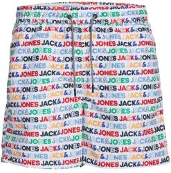 JACK & JONES Бански гащета Jack & jones Fiji Branded swimming shorts - Multicolor (White)