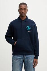 Tommy Hilfiger pamut melegítőfelső sötétkék, melange, DM0DM21800 - sötétkék L