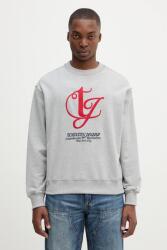 Tommy Hilfiger pamut melegítőfelső szürke, melange, DM0DM21614 - szürke M