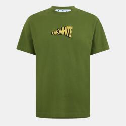 OFF WHITE Тениска OFF WHITE Men's Slim Arrow Crew Neck Short Sleeve T-Shirt - Green/Yellow