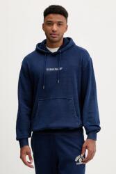 Guess Jeans pamut melegítőfelső sötétkék, sima, kapucnis, M5YQ27 KCXQ1 - sötétkék M