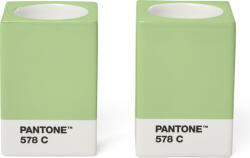 Copenhagen Design Suporturi lumânări Pantone, pentru lumânări clasice sau tealight, verde deschis, 2 buc (101720578)