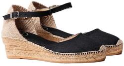 TONI PONS Romina Wedge Espadrilles - Black (Black)