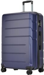 BONTOUR spinner nagy duplakerekes gurulós bőrönd, kék (120143-Blue)