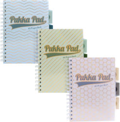 Pukka Pad Projekt Book spirálfüzet (A5, 200old. von. ) Haze, pasztell, 3-féle, PP (9874-HZE)