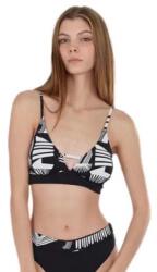 Fundango Sahara V-Neck Cami bikini top - Black (Black Pattern)