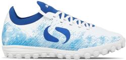 Sondico Детски футболни стоножки Sondico Blaze Childrens Astro Turf Trainers - White/Blue