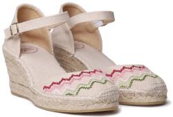 TONI PONS Jessie Wedge Espadrilles - Beige (Off White)