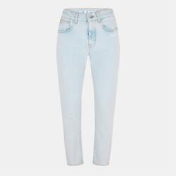 OFF WHITE Дънки OFF WHITE Women's Cropped Logo Cotton Straight Leg Jeans - Blue/White