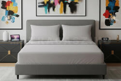 Alvásstúdió Jersey gumis lepedő Hellgrau 140-160x200 cm - matracasz