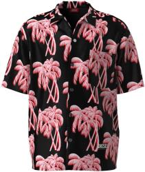 Diesel Риза Diesel Men's Short-Sleeve Plain Shirt - Black/Red