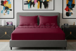 Alvásstúdió Jersey gumis lepedő Burgund 140-160x200 cm - matracasz