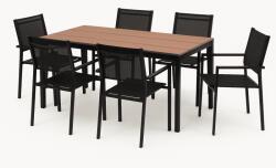 Elvisia Kerti készlet ENSIO 6 + 1 | antracit/fekete