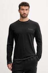 Guess hosszú ujjú pamut pizsama felső fekete, sima, U5RI00 KCAM1 - fekete XL