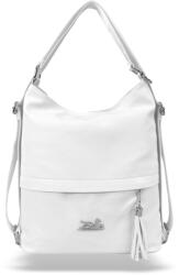  Zellia Női Válltáska/Hátizsáká Alakítható 24040 Fehér - Shiny - (28257035)