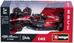 Bburago 1/43 F1 versenyautó - Alfa Romeo Stake C43 #24 (Guanyu Zhou)