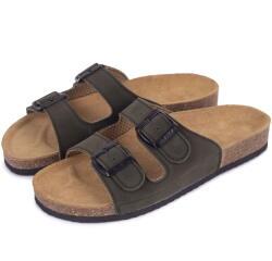 Vlnka Férfi anatómiai parafa papucs Alex, zöld felnőtt cipő méret 48