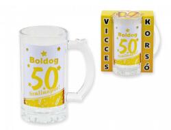 CQ Kft Söröskorsó Boldog 50. Szülinapot arany 400ml (4820198)