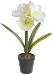  Amarylis artificial+ghiveci pentru decoratiuni florale (3224)