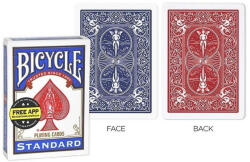 Furnier Bűvész kártya Bicycle Double Back piros/kék hátlapokkal