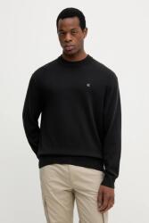 Calvin Klein pamut pulóver könnyű, fekete, LV04RC309G - fekete XS