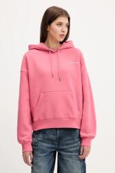 Guess Jeans felső fekete, nyomott mintás, kapucnis, W4BQ21 KC811 - rózsaszín XS