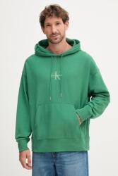 Calvin Klein felső zöld, nyomott mintás, kapucnis, LV04RC281G - zöld XL - answear - 48 990 Ft