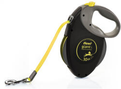 flexi FLEXI Giant, lesă bandă retractabilă dresaj câini, reflectorizant, nylon, neon, L(50kg, 10m)