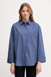 Tommy Hilfiger pamut ing galléros, sötétkék, relaxed, WW0WW45892 - sötétkék 42