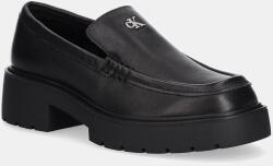 Calvin Klein Jeans mokaszin COMBAT LOAFER HW LTH fekete, platformos, YW0YW01862 - fekete Női 40