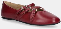 MICHAEL Michael Kors bőr balerina cipő Indy - burgundia Női 36