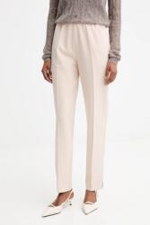 Guess nadrág ROBERTA bézs, magas derekú egyenes, W5YB01 WH9Y2 - bézs XS