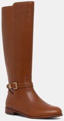 Lauren Ralph Lauren bőr csizma Brooke Tll 2 barna, lapos talpú, 802974383001 - barna Női 36.5