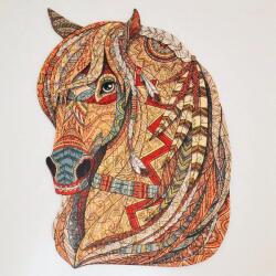 Lubiwood Fenséges ló fa puzzle (mp-majestichorse-a4)