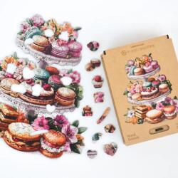 Virágos finomságok fa puzzle (mp-floralsweets-a4)