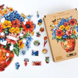 Kerti virágok fa puzzle (mp-gardenblossoms-a4)