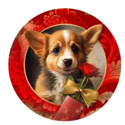 Wooden City Romantikus kutya fa puzzle (HE 0304-L)