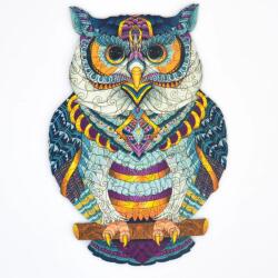 Lubiwood Kozmikus bagoly fa puzzle (mp-cosmicowl-a4)