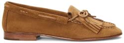 Ralph Lauren bőr mokaszin Soft Loafer bézs, lapos talpú, 818942648003 - bézs Női 39