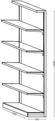Hobbytools. ro Raft lateral magazin, 1000x550x2000 mm (601.) Raft