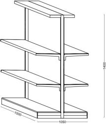 Hobbytools. ro Raft central magazin, 1000x1050x1400 mm (604) Raft