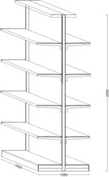 Hobbytools. ro Raft central magazin, 1000x1050x2000 mm (603.) Raft