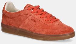 HUGO BOSS velúr sportcipő Brenta narancssárga, 50536645 - narancssárga Női 38