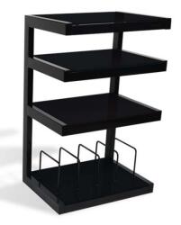 NorStone Esse HiFi Vinyl hifi állvány - fekete