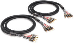 ViaBlue SC-4 Bi-Amp T8 szerelt hangfal kábel (2x1.5 m) - Black Edition