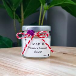 Atelierul cu Lumanari Martisor lumanare parfumata ceara soia pentru BUNICA