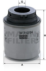 Mann-filter W712/94 olajszűrő