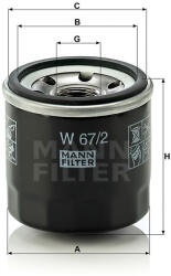 Mann-filter W67/2 olajszűrő